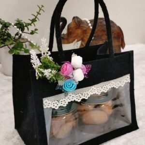 ✨ mini jute bag cookie jar hamper | cute & eco friendly gift