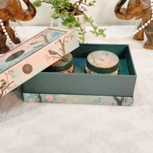 luxury floral printed gift box with 2 premium jars – perfect for festive & corporate gifting